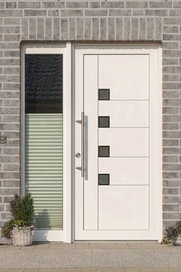 Алюминиевая входная дверь в коттедж SOLID DOOR Aluvet Esthetic